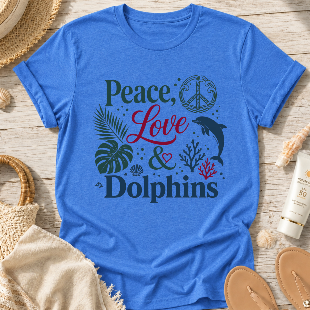 Peace, Love & Dolphins T-Shirt