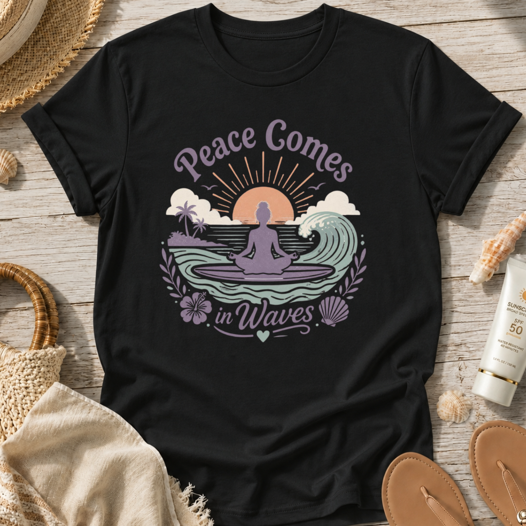 Peace Comes in Waves T‑Shirt