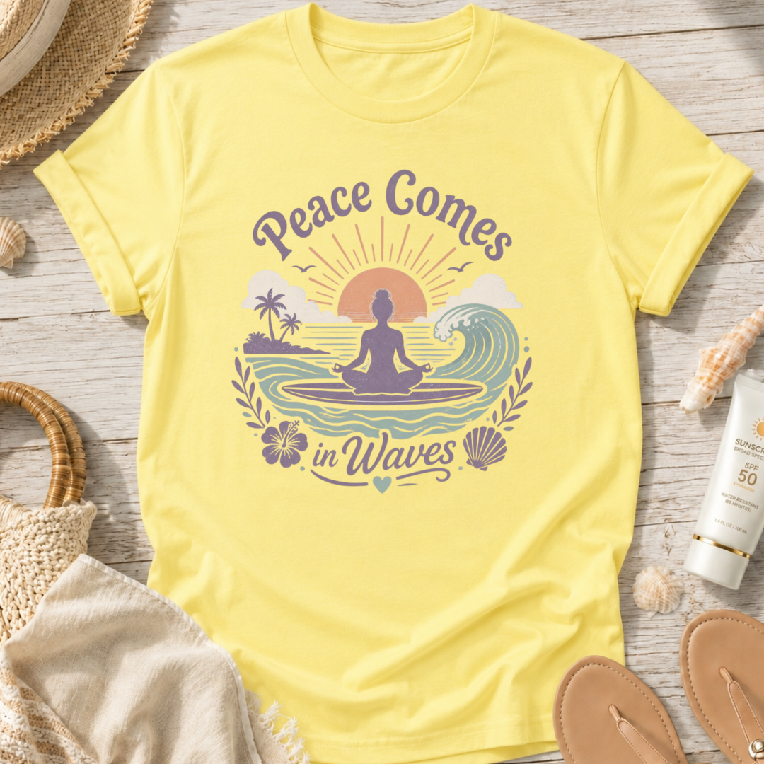 Peace Comes in Waves T‑Shirt