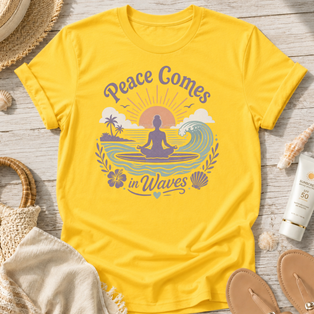 Peace Comes in Waves T‑Shirt