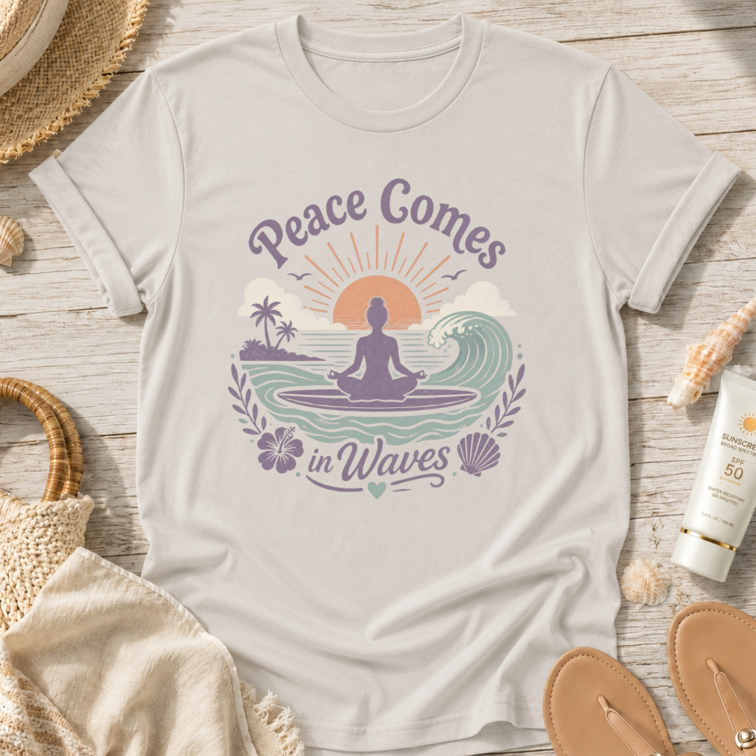 Peace Comes in Waves T‑Shirt