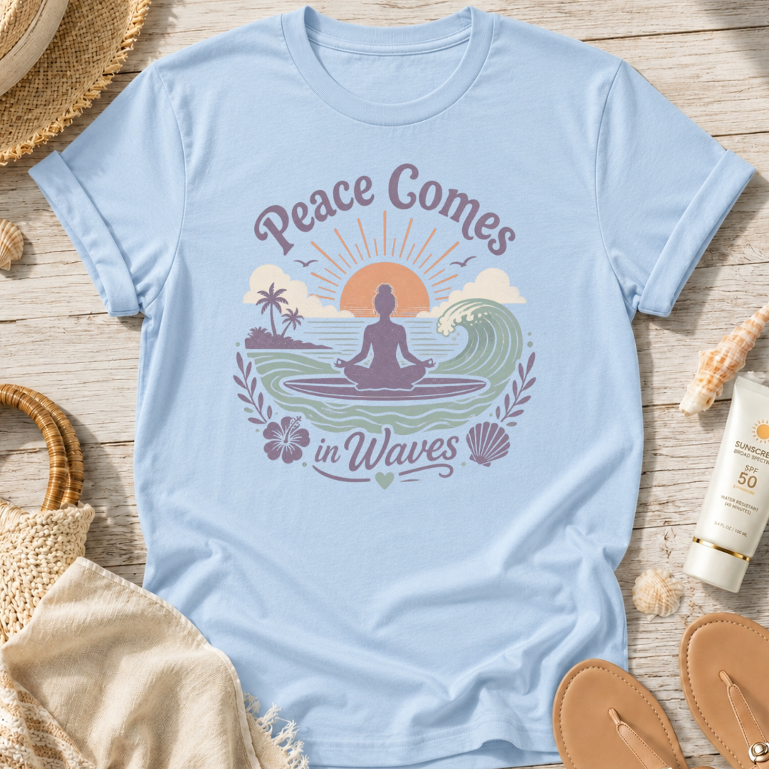 Peace Comes in Waves T‑Shirt