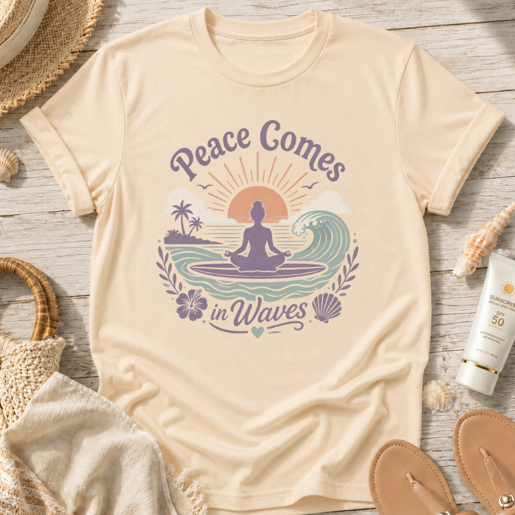 Peace Comes in Waves T‑Shirt