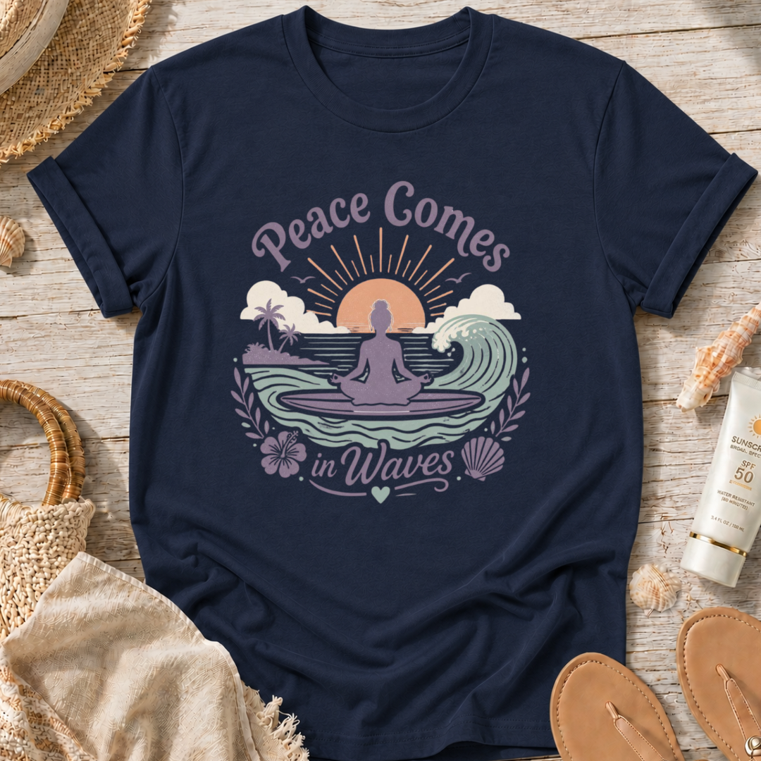 Peace Comes in Waves T‑Shirt