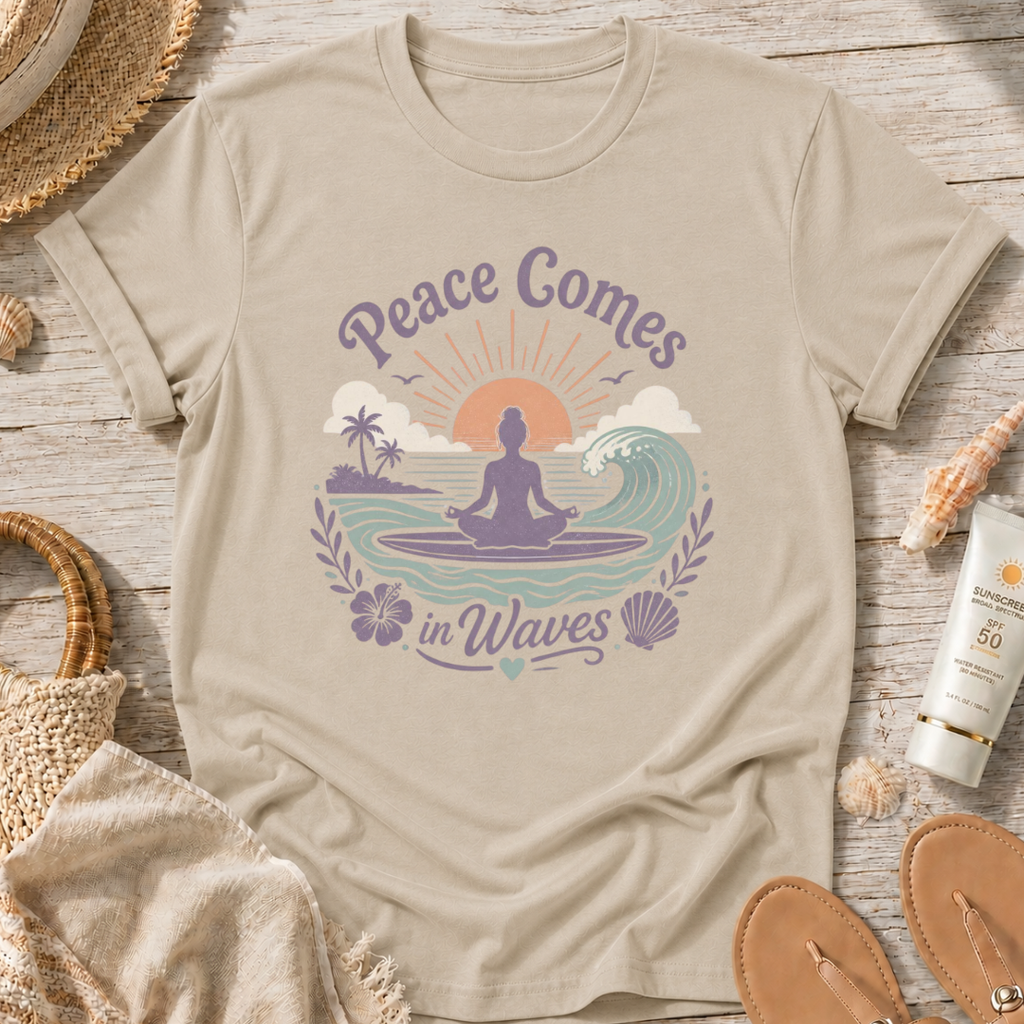 Peace Comes in Waves T‑Shirt