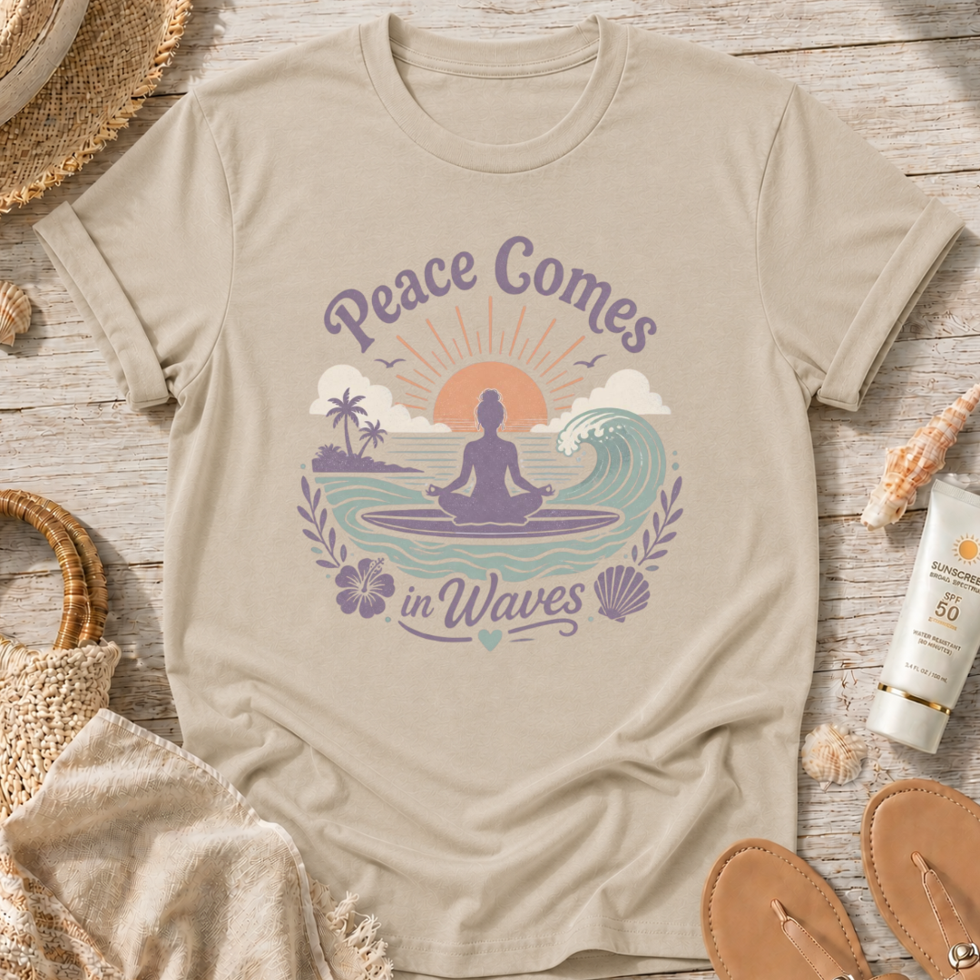 Peace Comes in Waves T‑Shirt