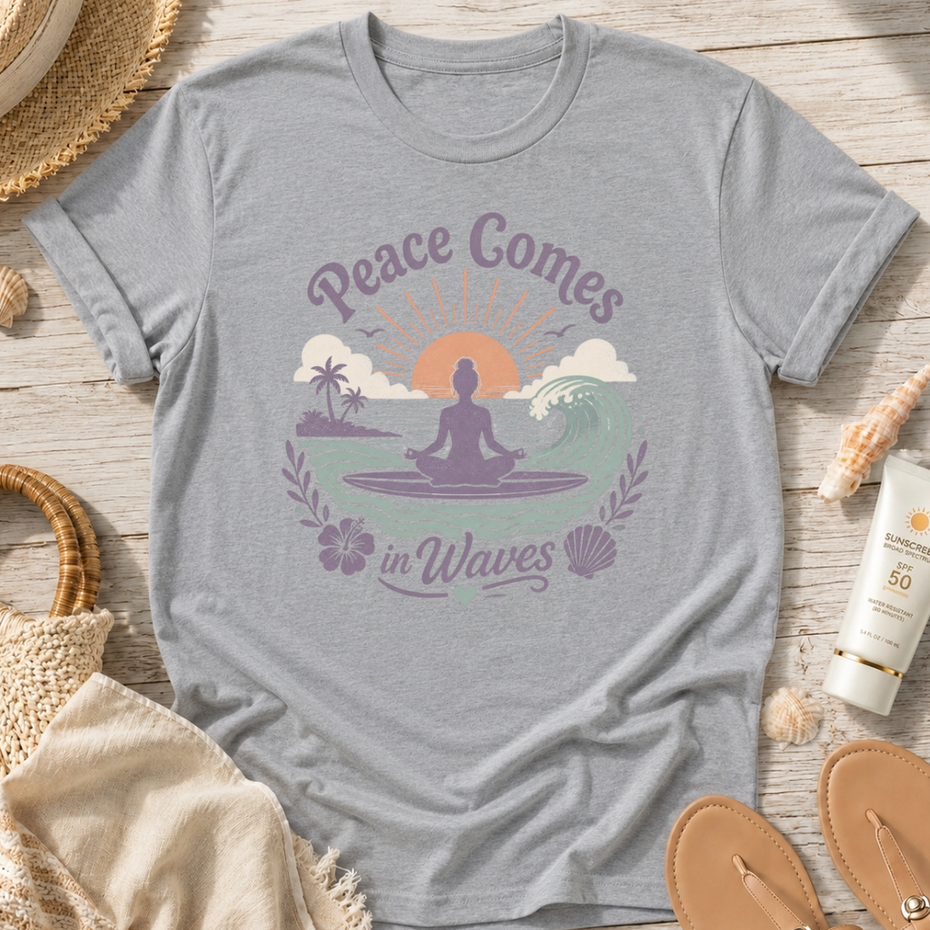 Peace Comes in Waves T‑Shirt