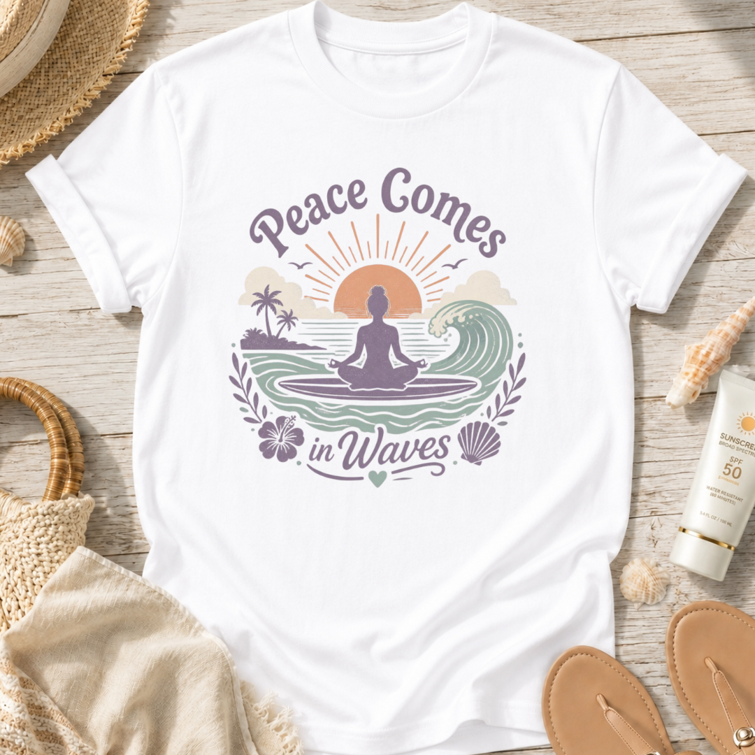 Peace Comes in Waves T‑Shirt