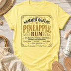 The Summer Queens Pineapple Rum Label T-Shirt
