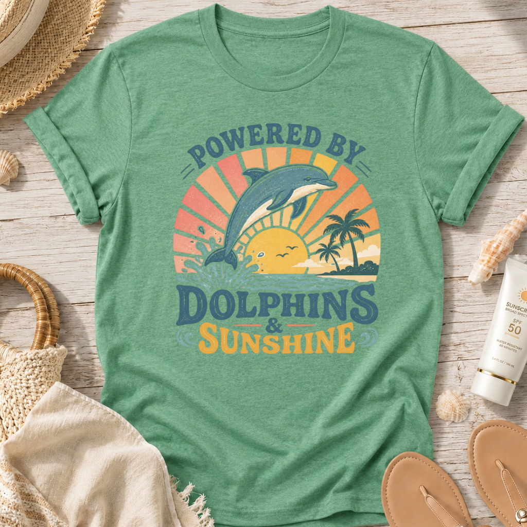 Powered By Dolphins & Sunshine T-Shirt