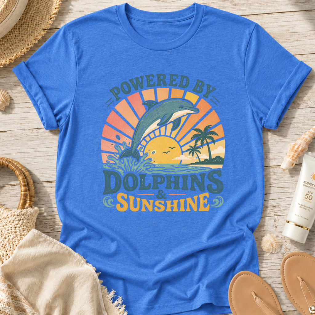 Powered By Dolphins & Sunshine T-Shirt