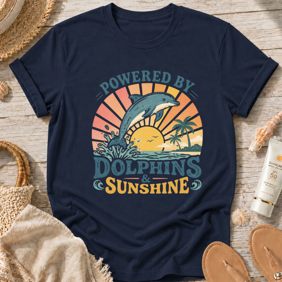 Powered By Dolphins & Sunshine T-Shirt
