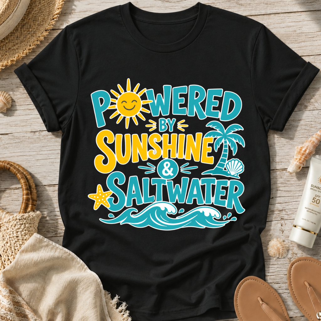 Powered by Sunshine & Saltwater T-Shirt