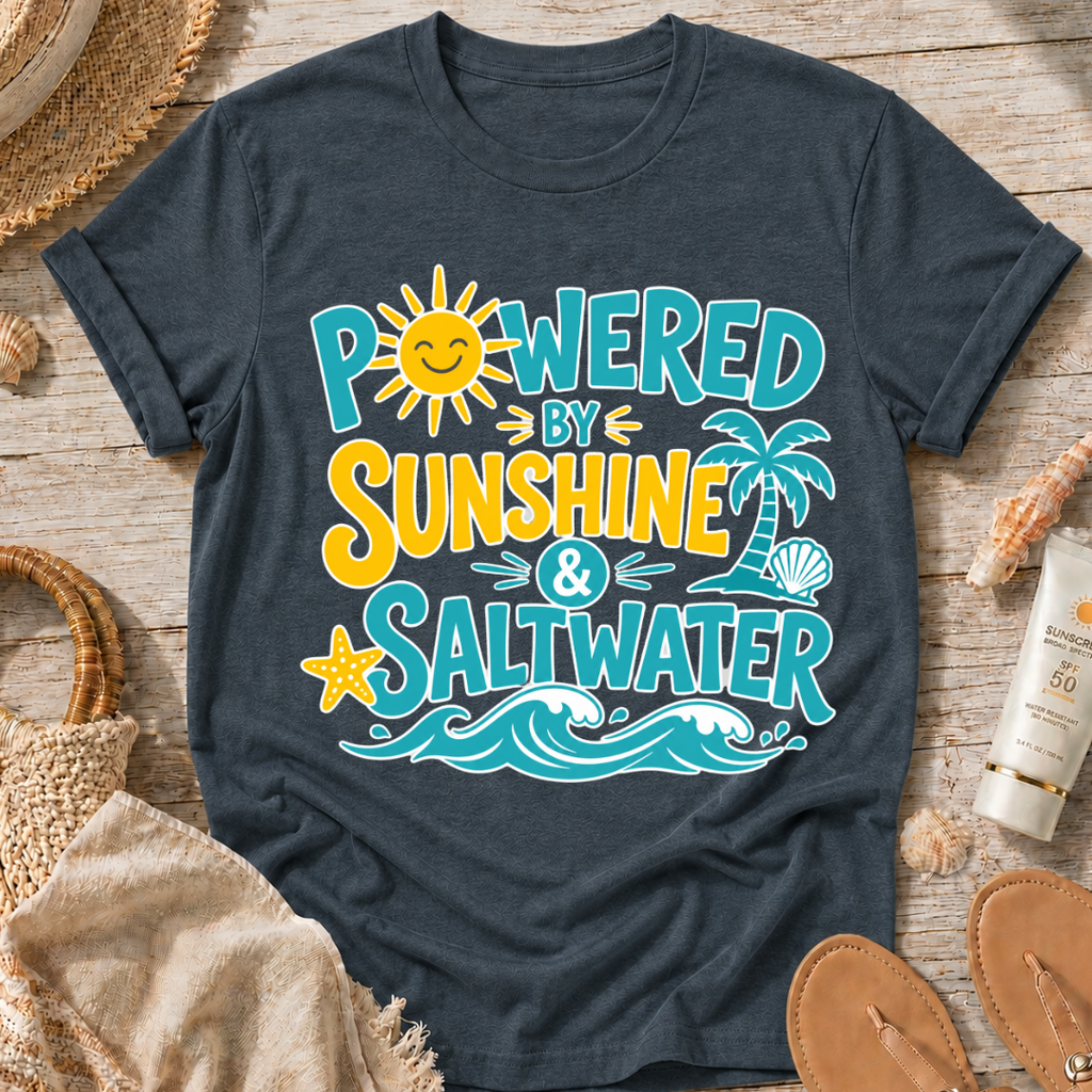 Powered by Sunshine & Saltwater T-Shirt