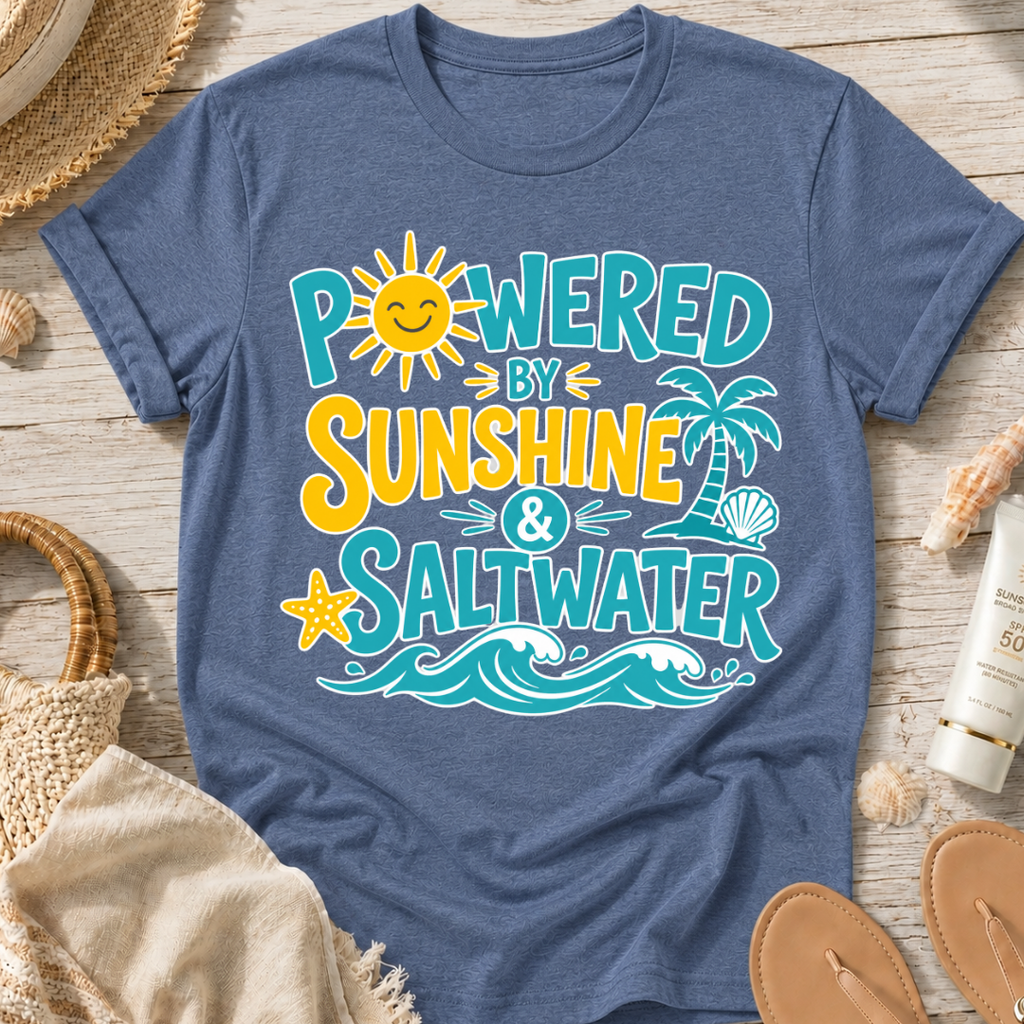 Powered by Sunshine & Saltwater T-Shirt