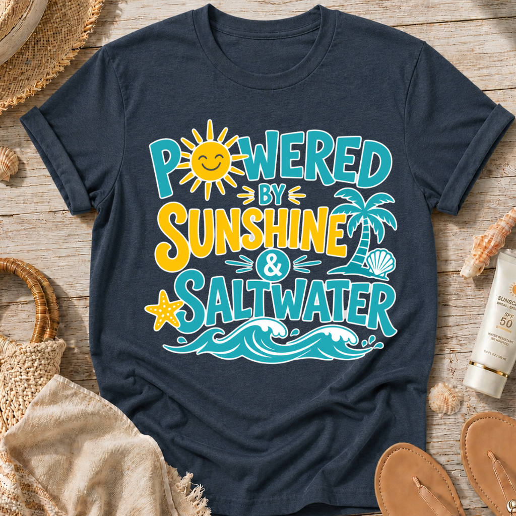 Powered by Sunshine & Saltwater T-Shirt
