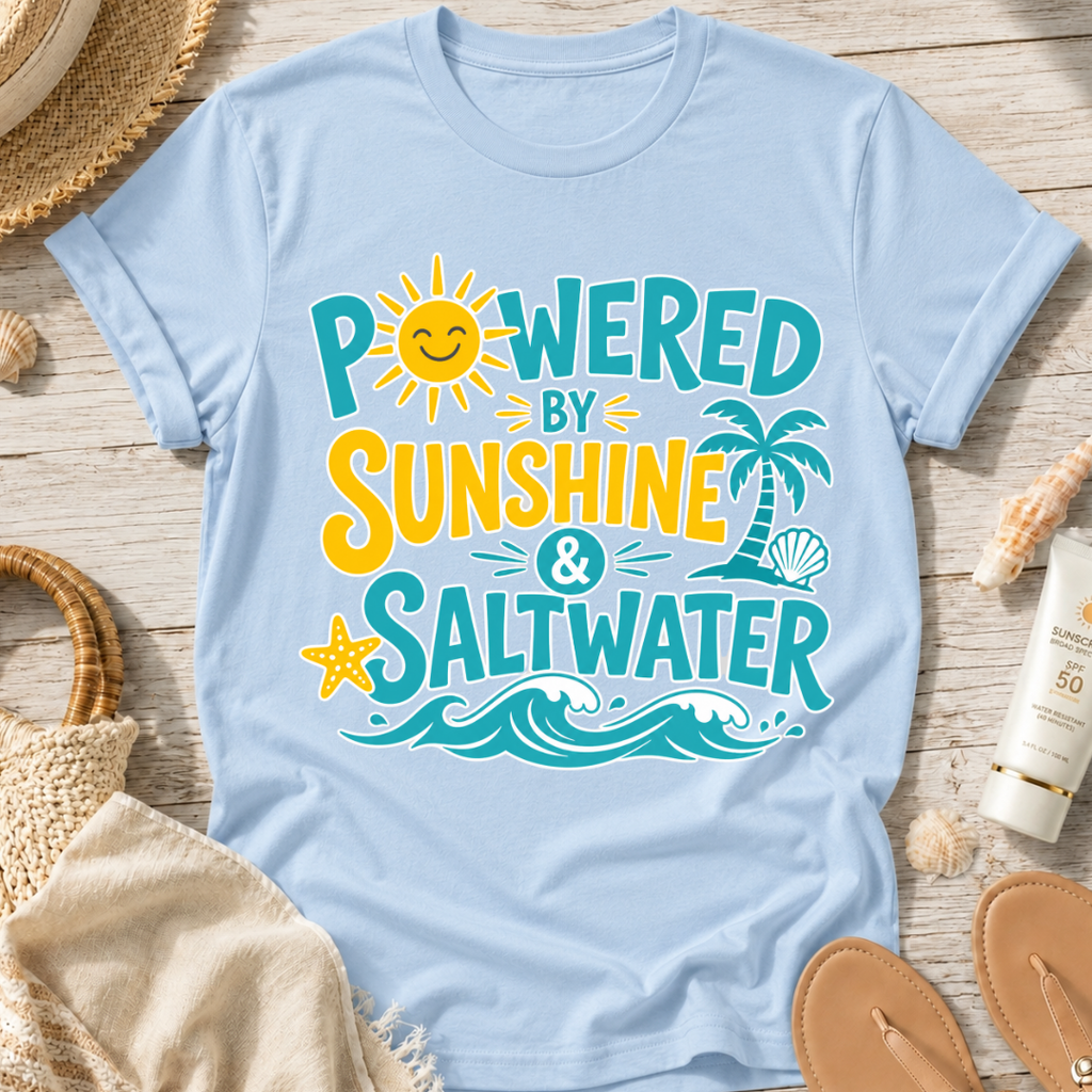 Powered by Sunshine & Saltwater T-Shirt