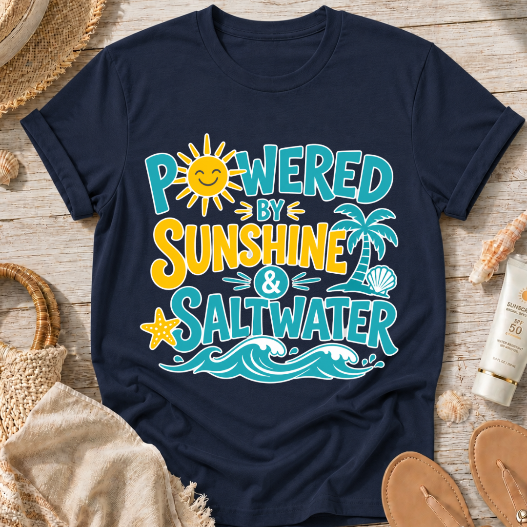 Powered by Sunshine & Saltwater T-Shirt