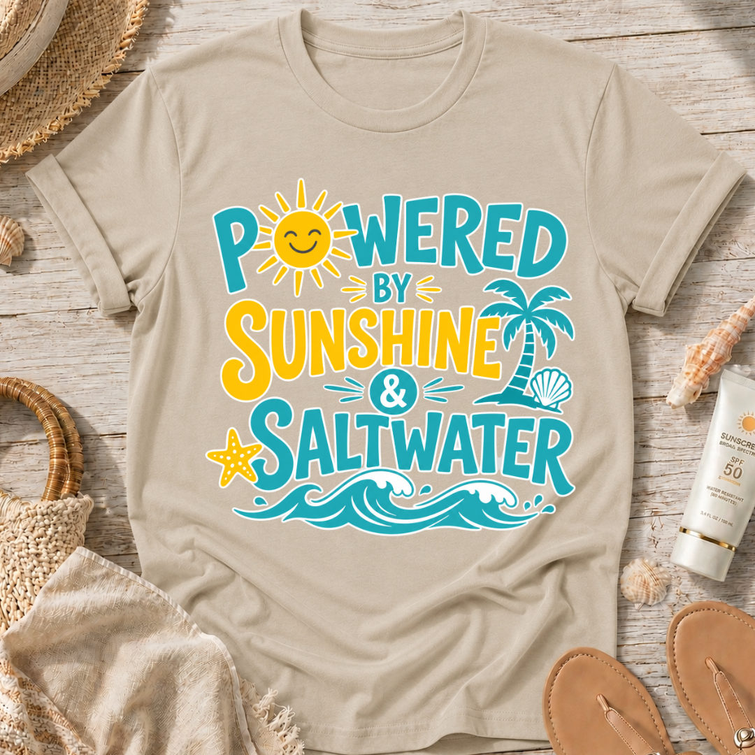Powered by Sunshine & Saltwater T-Shirt