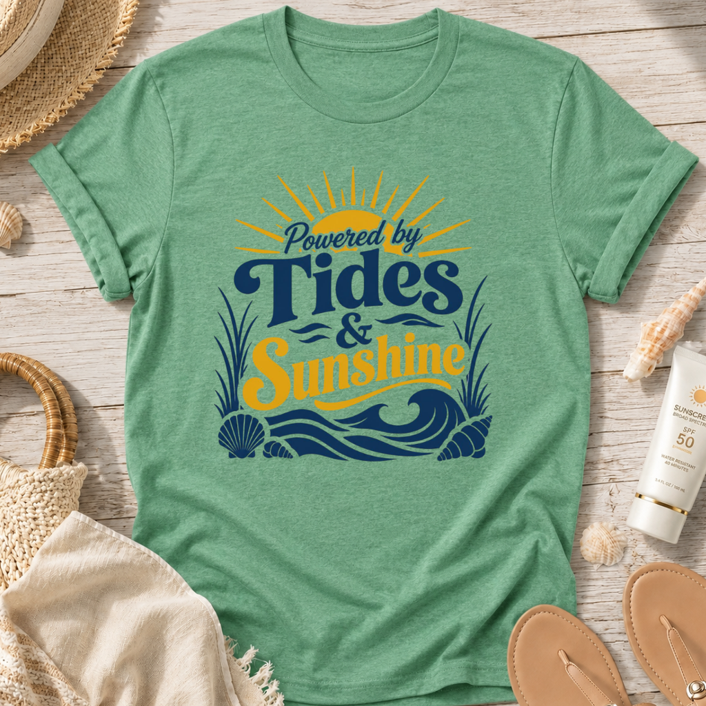 Powered by Tides & Sunshine T-Shirt
