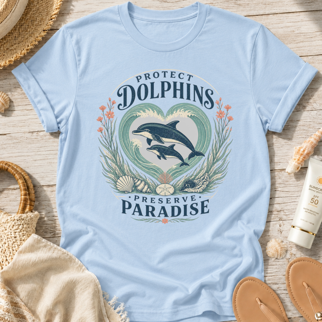 Protect Dolphins Preserve Paradise T-Shirt