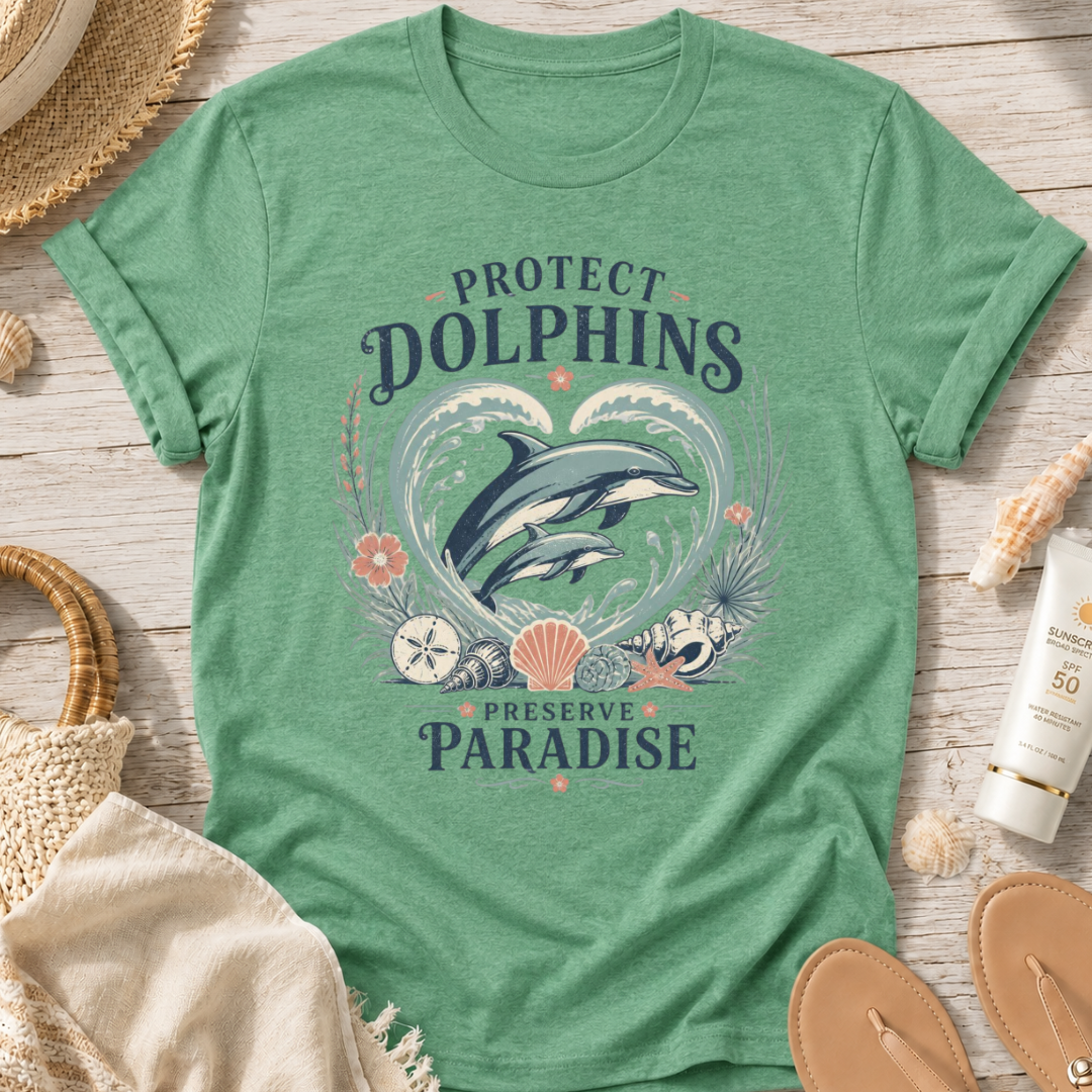 Protect Dolphins Preserve Paradise T-Shirt