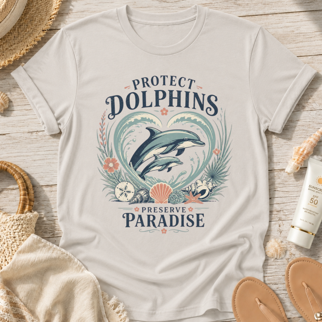 Protect Dolphins Preserve Paradise T-Shirt
