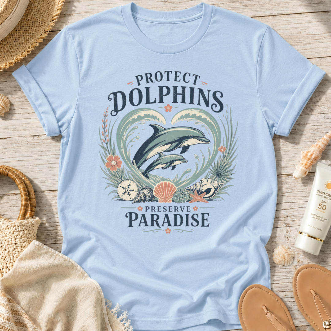 Protect Dolphins Preserve Paradise T-Shirt