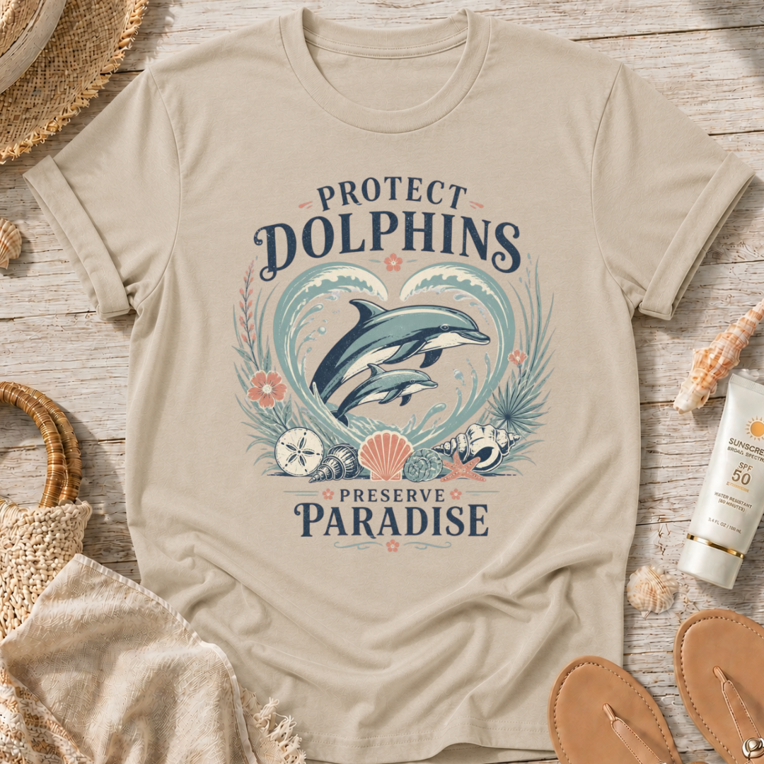 Protect Dolphins Preserve Paradise T-Shirt