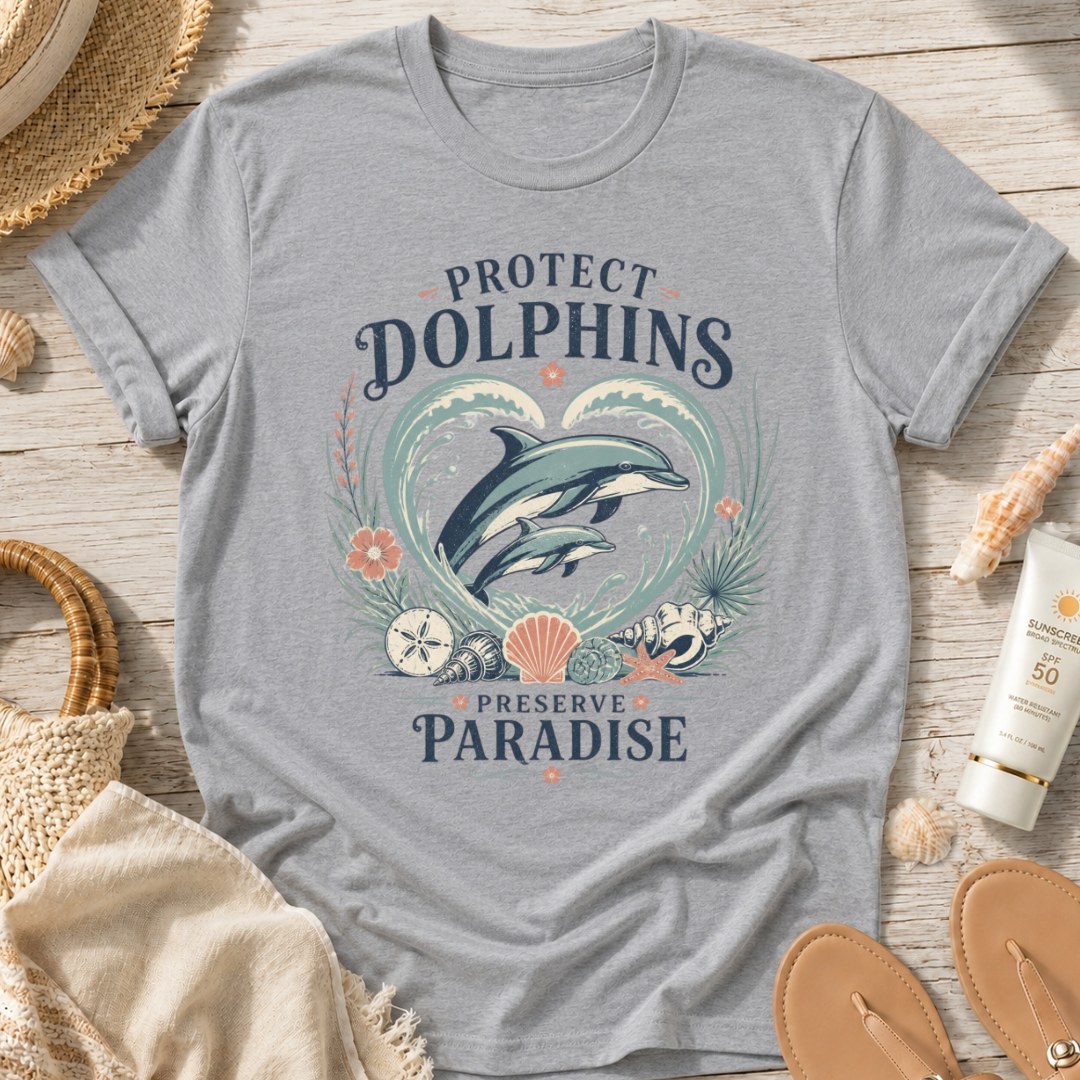 Protect Dolphins Preserve Paradise T-Shirt