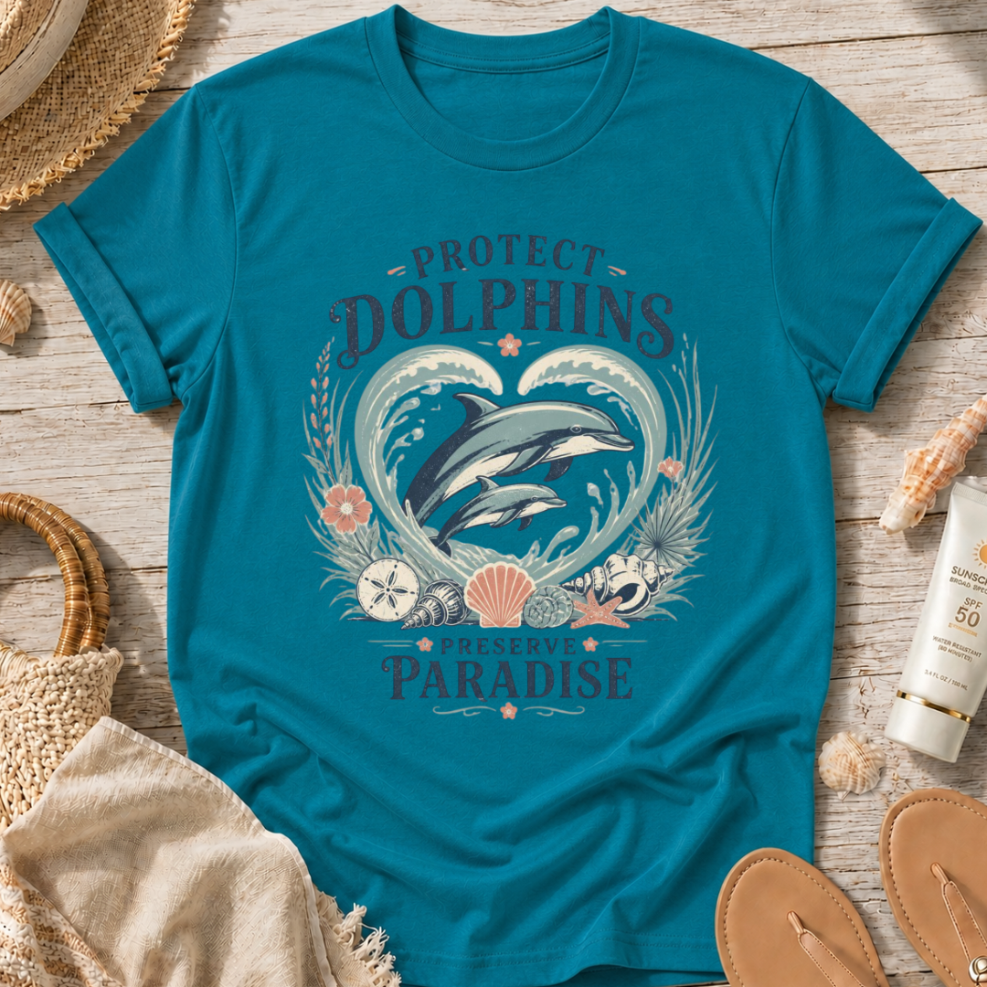 Protect Dolphins Preserve Paradise T-Shirt