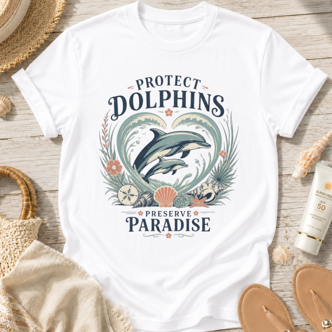 Protect Dolphins Preserve Paradise T-Shirt