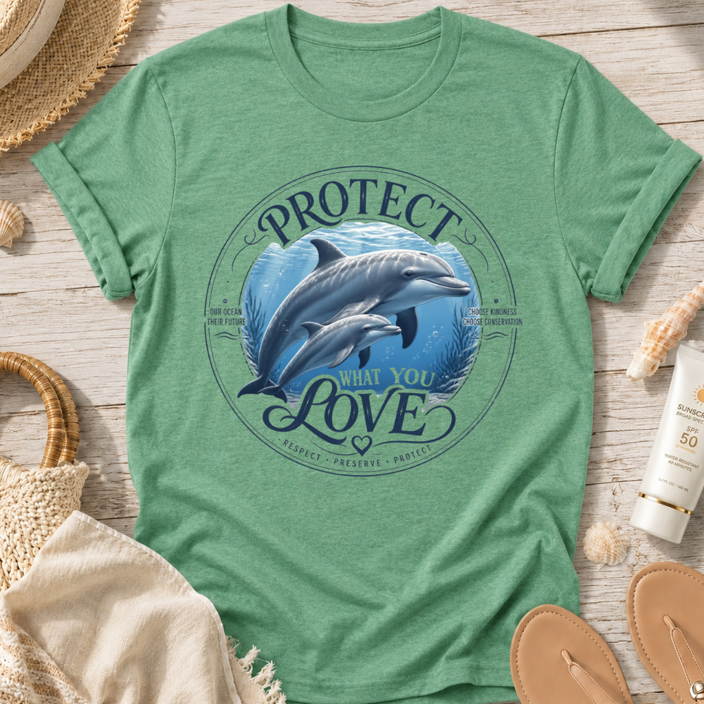 Protect What You Love Dolphin T-Shirt