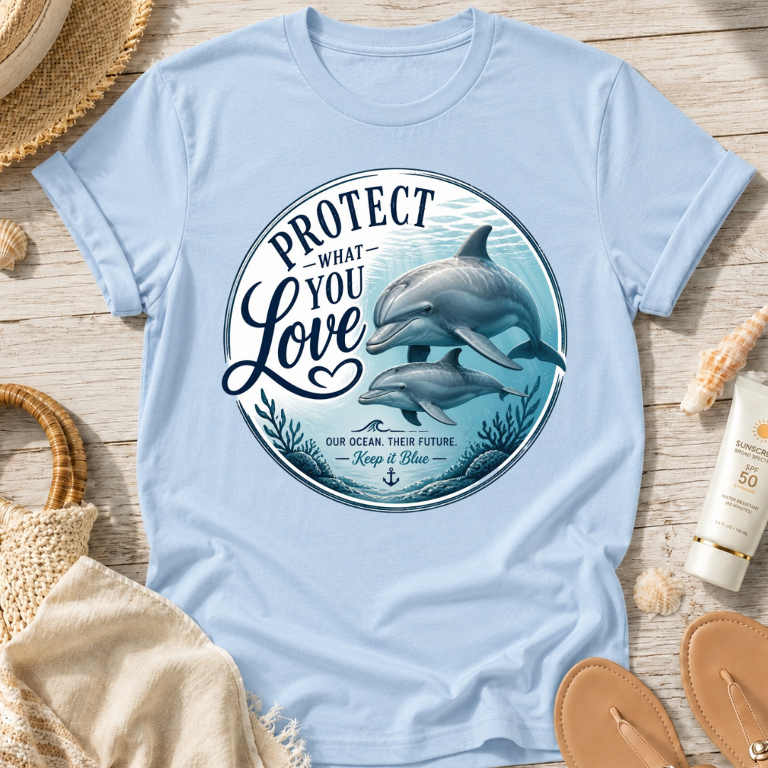 Protect What You Love Dolphin T-Shirt