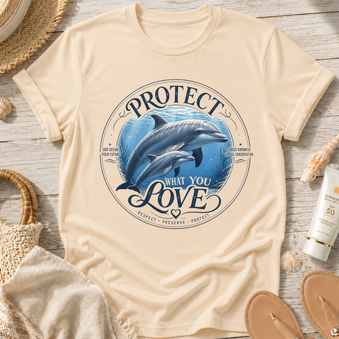 Protect What You Love Dolphin T-Shirt