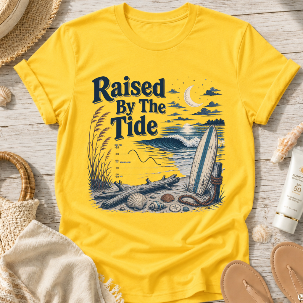 Raised By The Tide Beach T-Shirt