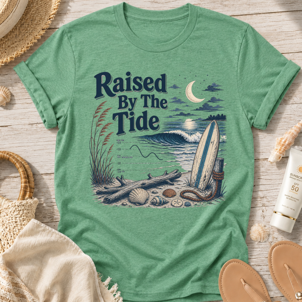 Raised By The Tide Beach T-Shirt