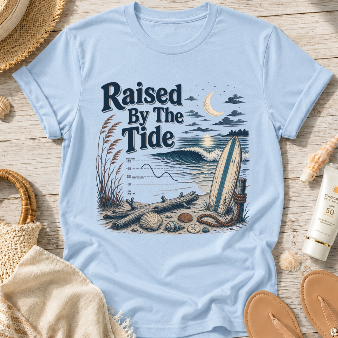 Raised By The Tide Beach T-Shirt