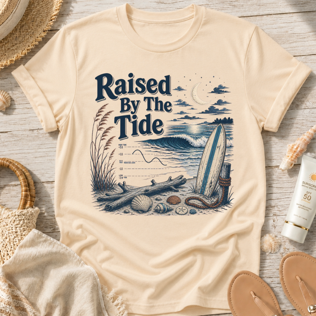 Raised By The Tide Beach T-Shirt