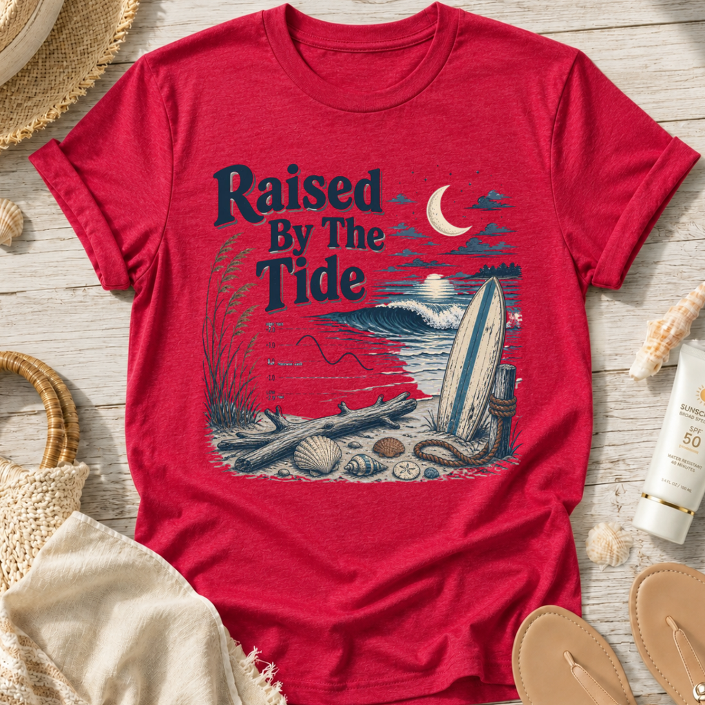 Raised By The Tide Beach T-Shirt