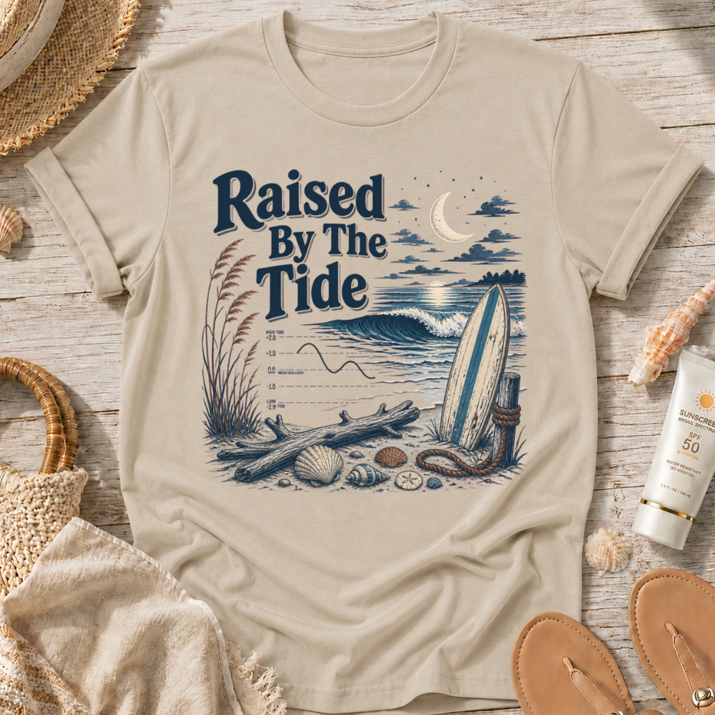 Raised By The Tide Beach T-Shirt