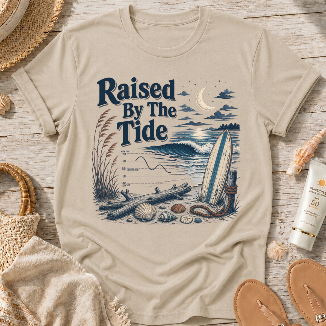 Raised By The Tide Beach T-Shirt