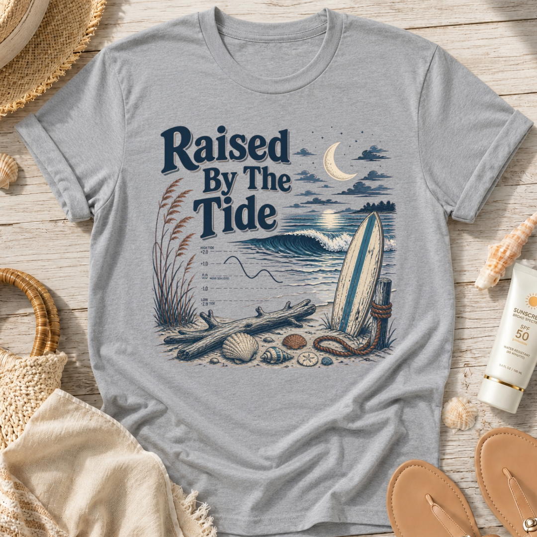 Raised By The Tide Beach T-Shirt