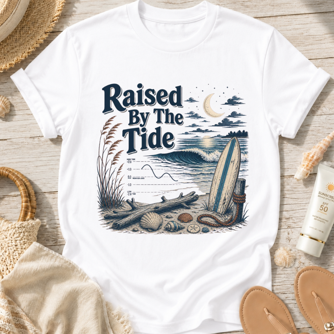 Raised By The Tide Beach T-Shirt