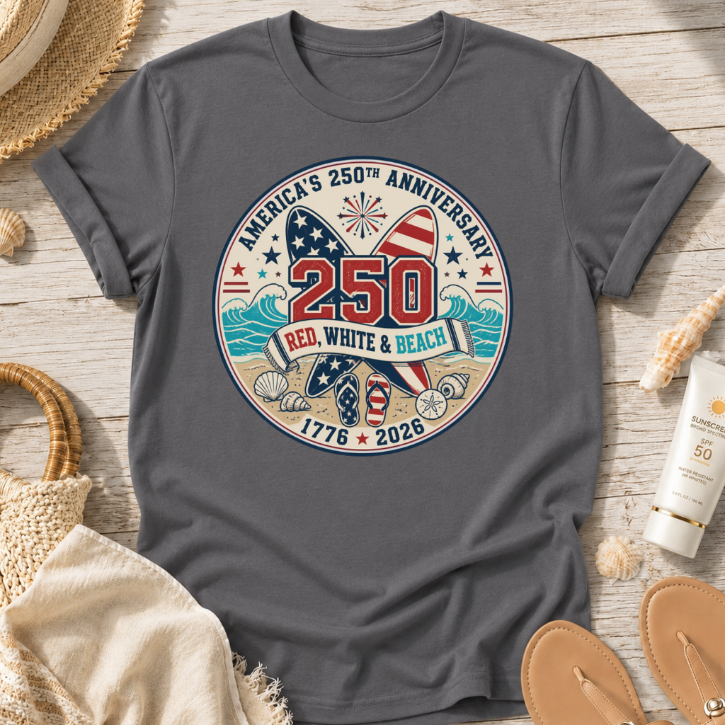 Red, White & Beach 250th Anniversary T-Shirt