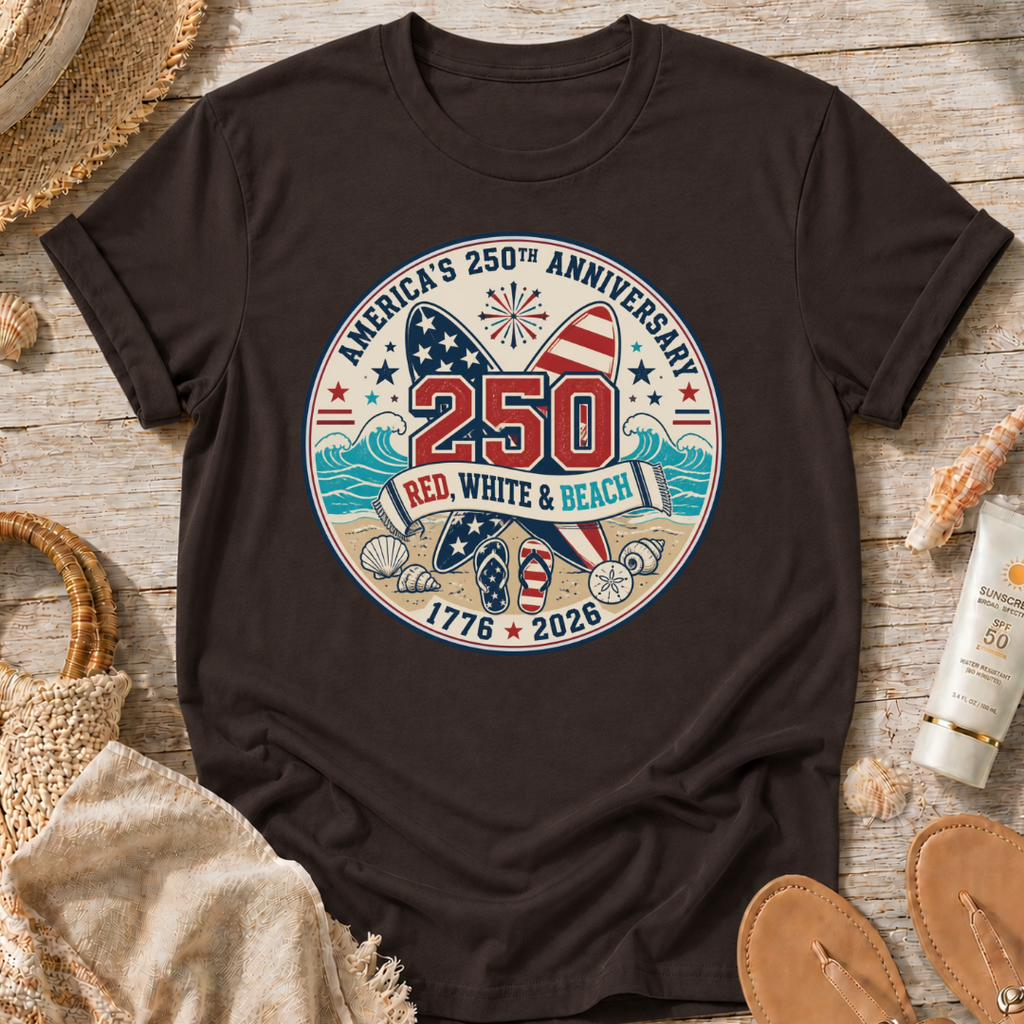 Red, White & Beach 250th Anniversary T-Shirt