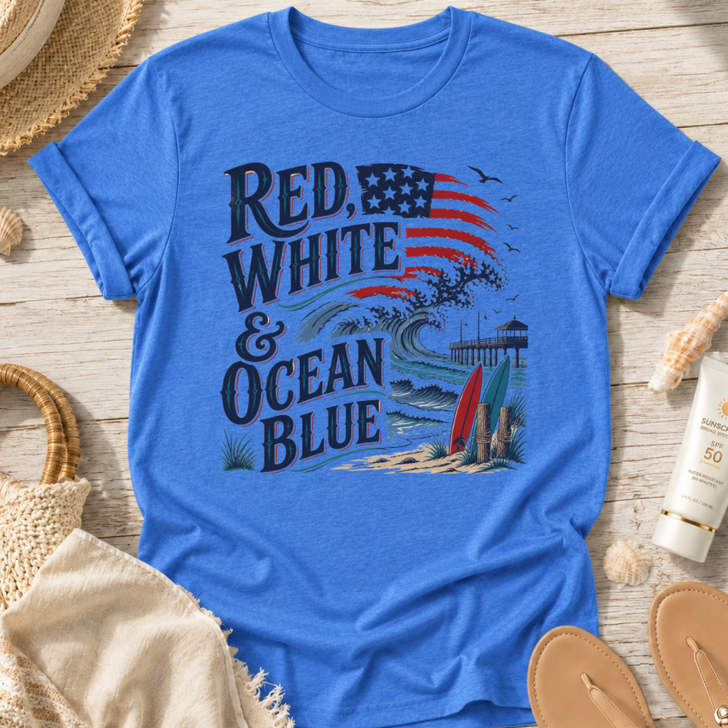 Red, White & Ocean Blue T-Shirt