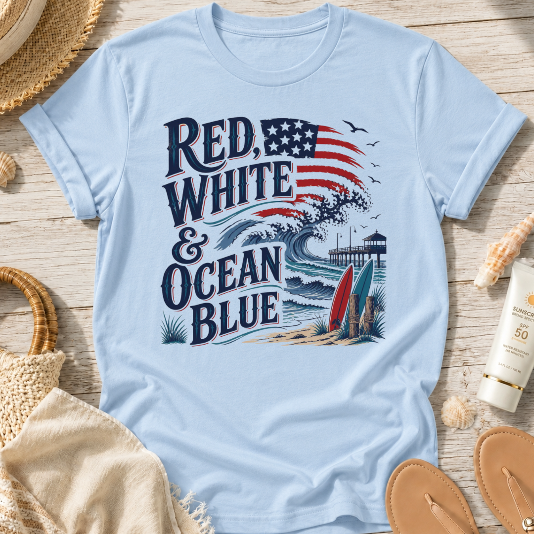 Red, White & Ocean Blue T-Shirt