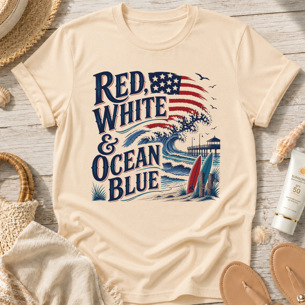 Red, White & Ocean Blue T-Shirt