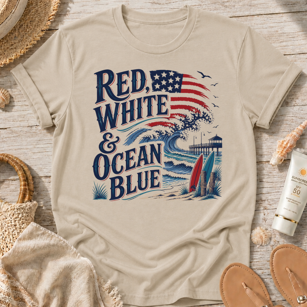 Red, White & Ocean Blue T-Shirt